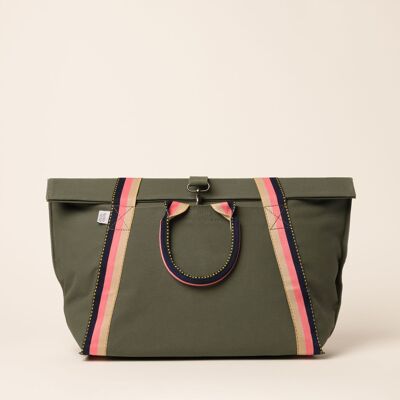 ETINCELLE BICYCLE BAG BAG - KHAKI & PINK