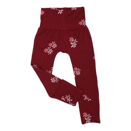 Winter Floral-leggings with integrated removable socks