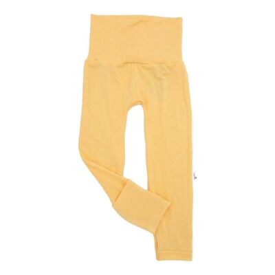 Summer Yellow Brights-leggings with integrated removable socks
