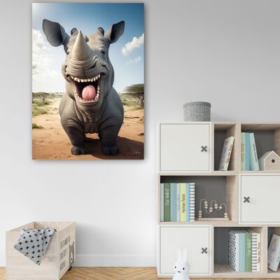 Rhinoceros qui rigole