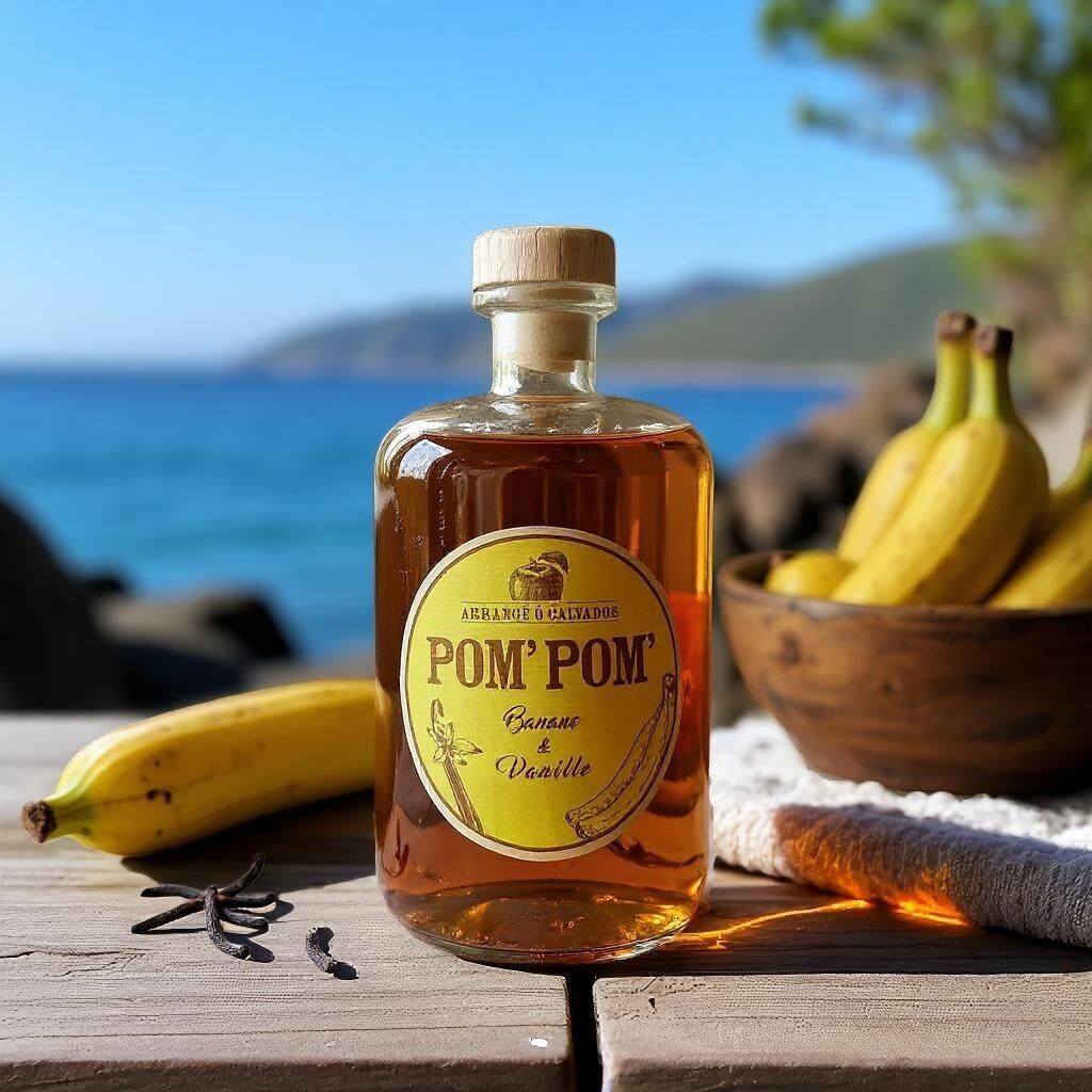 Pom' Pom' Calvados Combinato: Banana & Vaniglia 70 cl