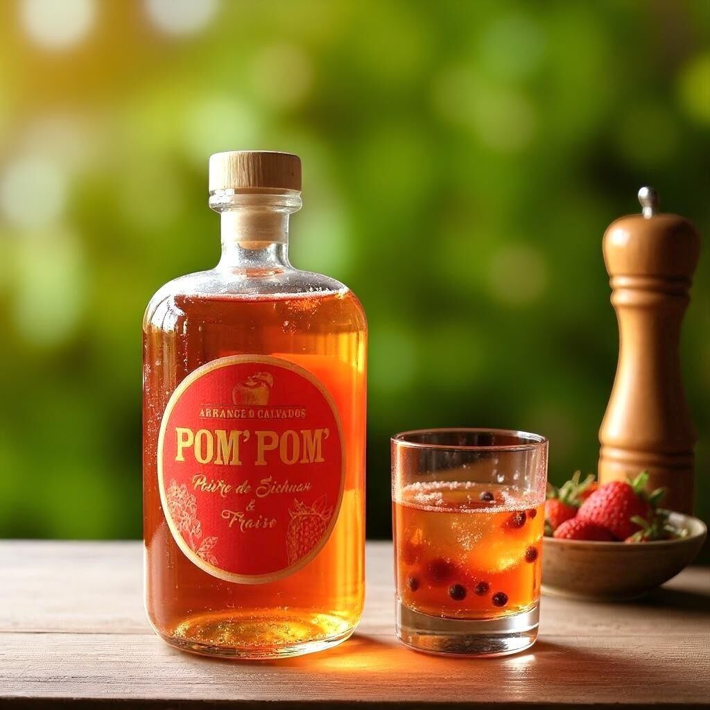 Pom' Pom' Calvados Combinato: Fragole e Pepe di Sichuan 70 cl