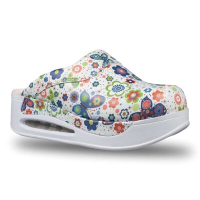 Pantofole con zoccoli in pelle Butterfly Air Clogx