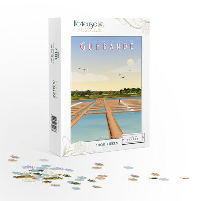 Puzzle Guérande - Marismas - 1000 piezas