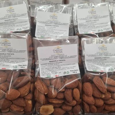 Pack d'amandes siciliennes grillées. 100 gr.