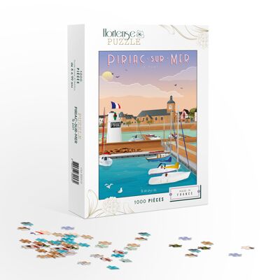 Puzzle Piriac sur Mer - il porto - 1000 pezzi