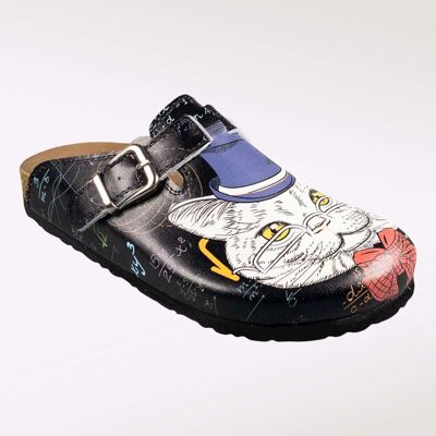 Professor Cat Boston Leder-Clogs-Hausschuhe