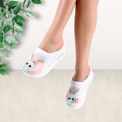Zoccoli per pantofole in pelle Bunny Air Clogx