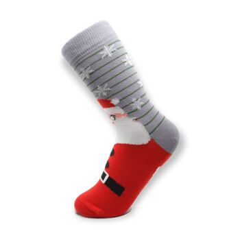 Chaussettes en coton décontractées unisexes de Noël du Père Noël 1