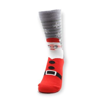 Chaussettes en coton décontractées unisexes de Noël du Père Noël 2