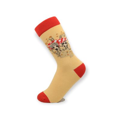 Mushroom Design Unisex Casual Cotton Socks