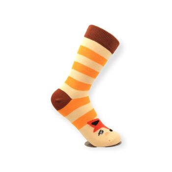 Fox, Apple, Mushroom Box Set Chaussettes en coton décontractées unisexes 7