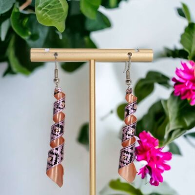 Auger Pink Copper  Earring