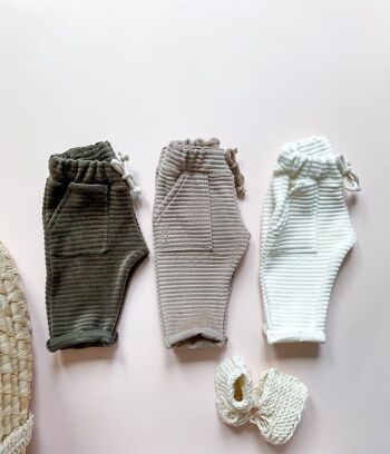 Pantalon de survêtement bébé / côtelé 1