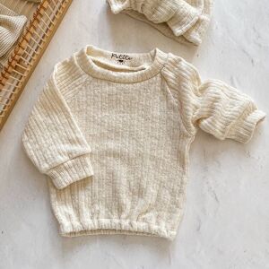 Pull bébé / tricot coton