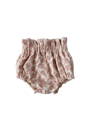 Bloomers / lin fleuri brodé - blush 1