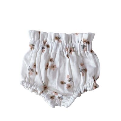 Bloomers / floral muslin - ivory