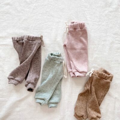 Pantalons de survêtement bébé / pastels doux