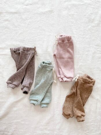 Pantalons de survêtement bébé / pastels doux 1