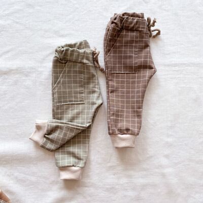 Pantalones de bebé / cuadros