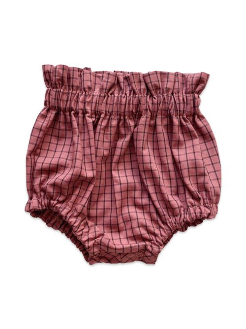 Bloomers / burgundy checkers