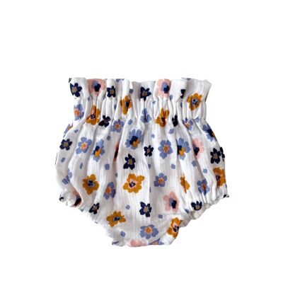 Bloomers / boho floral muslin - blue