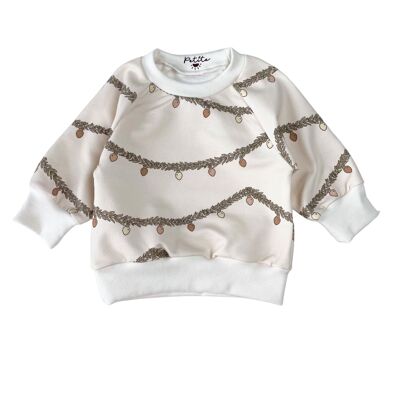 Baby-Baumwoll-Sweatshirt / Weihnachtslichter