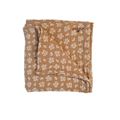 Baby swaddle / branches - caramel