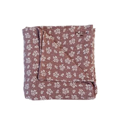 Baby swaddle / branches - dusty mauve