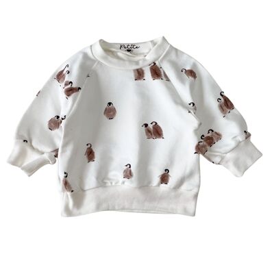 Baby cotton sweater / penguin