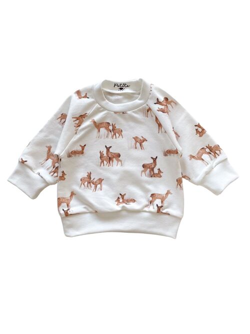 Baby cotton sweatshirt / fawn