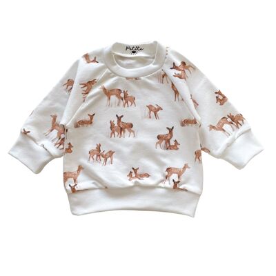 Baby cotton sweatshirt / fawn