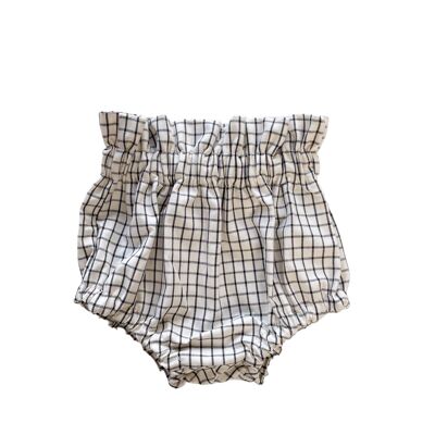 Baby bloomers / checkers - cream  ivory