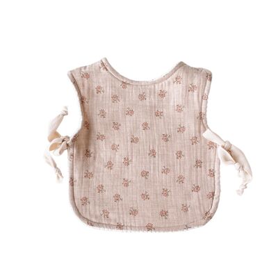 Copy of Baby & toddler bib / melange floral beige