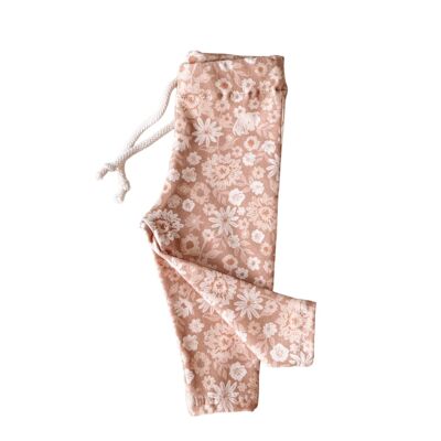 Leggings bambino/cappuccino floreale