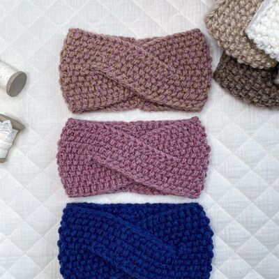 Knitted headband  / Blush