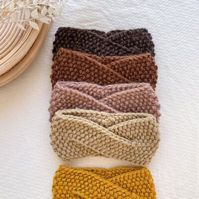 Knitted headband  / fall shades