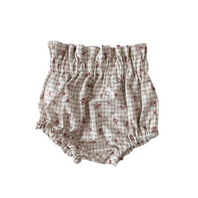 Florale Gingham-Bloomers – Rose