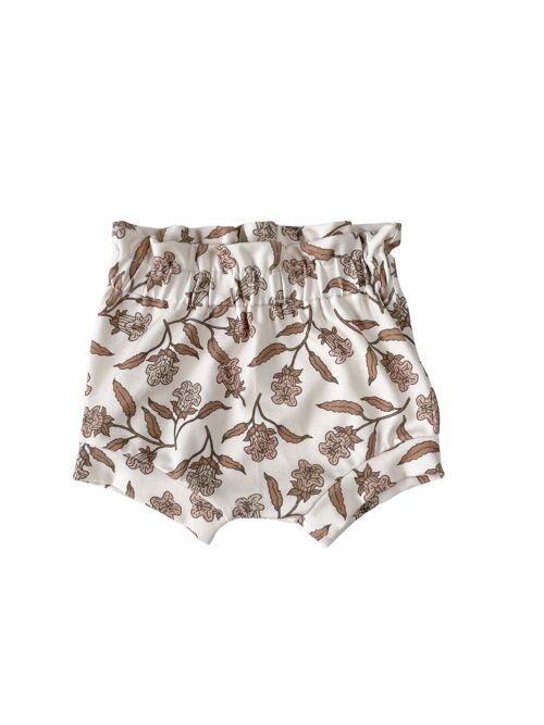 Girly ruffle shorts / bell flowers
