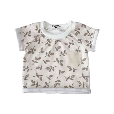 Jersey-T-Shirt / einfache Blumen