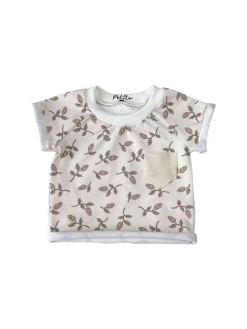 T-shirt jersey / fleurs simples 1