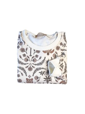 Sweatshirt en coton / tortues orientales 1