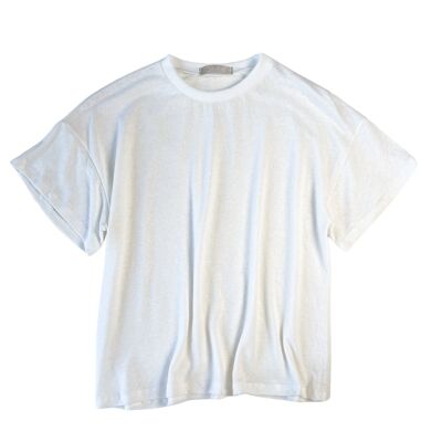 T-Shirt aus Leinen / Elfenbein