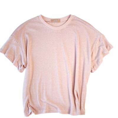 Linen t-shirt / blush