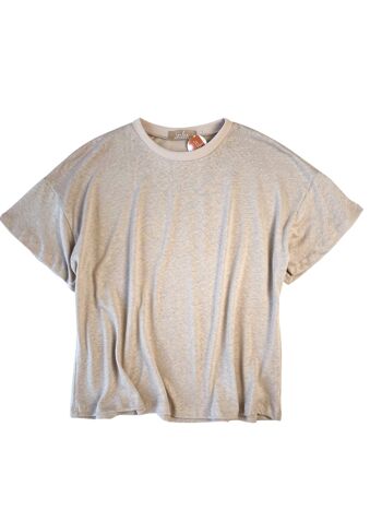 T-shirt en lin / beige 1