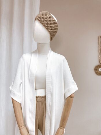 Kimono - tricot de coton - ivoire 2
