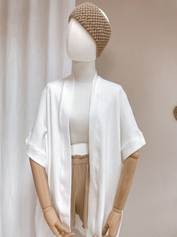 Kimono - tricot de coton - ivoire 6