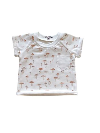 T-shirt jersey / petits champignons 1