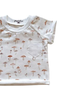 T-shirt jersey / petits champignons 2
