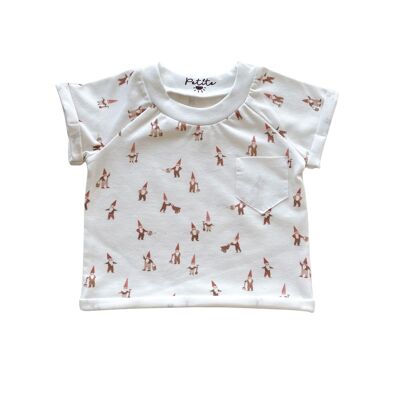 Jersey t-shirt / little gnomes
